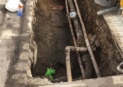 Vacuum Excavation Project: Gas Service Connection Pit