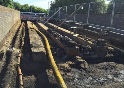 Vacuum Excavation Project: Utilities Excavation For Bridge Reinforcement