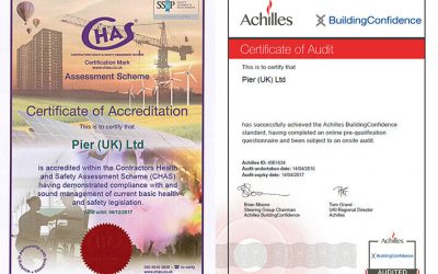 PIER (UK) Renew 2 Key Health & Safety Accreditations For 2017