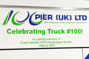 PIER celebrating truck #100